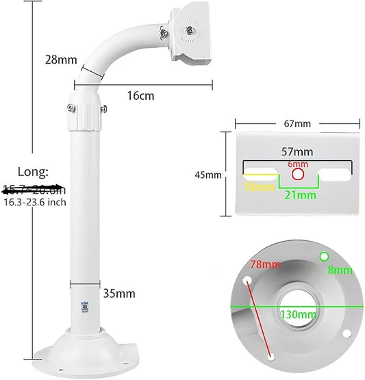 CCTV Security Camera Mount Bracket, Telescopic Adjustable Universal Wall - Image 2