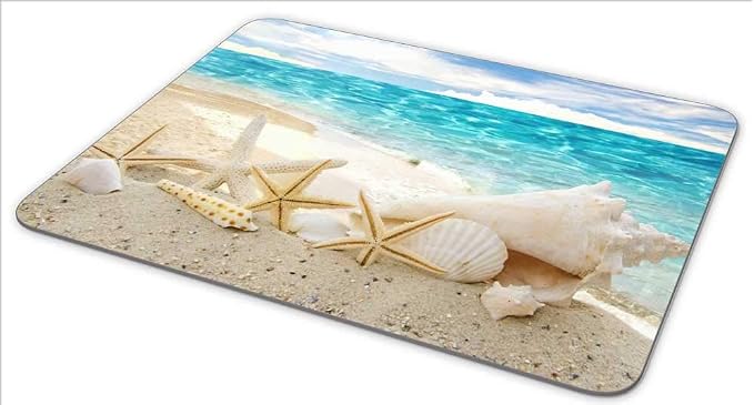Non-Slip Rubber Mouse Pad ,Beautiful Beach Seascape Mouse pad … - Image 2