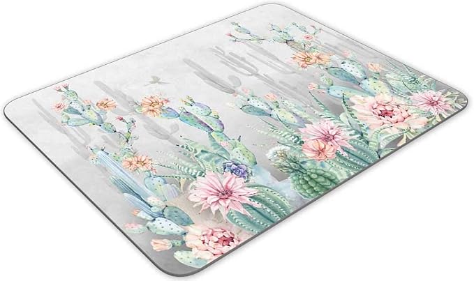 Gaming Mouse Pad, Beautiful Cactus Flower Rectangle Mouse Pad Size - Image 2