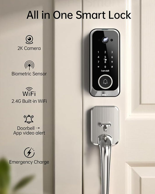 Hornbill Video Smart Lock with Camera: 10-in-1 Ring+2K - Image 2