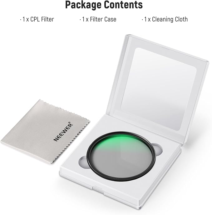 NEEWER Polarizer Filter 43mm Circular MC CPL - Image 8