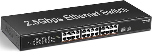 26 Port 2.5G Umanaged Ethernet Switch, 24 x 2.5Gb Base-T Ports, 2 x 10G SFP+ - Image 2