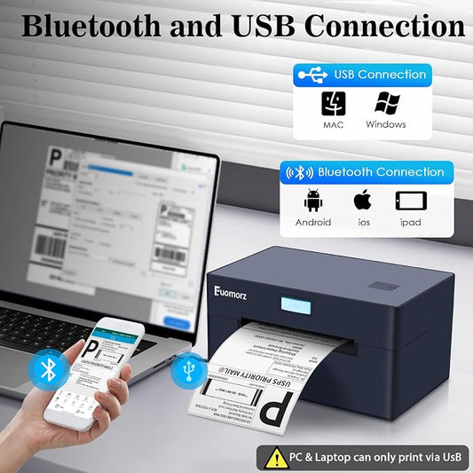 Thermal Shipping Label Printer for Small Businesses,4x6 Wireless Shipping Label - Image 2