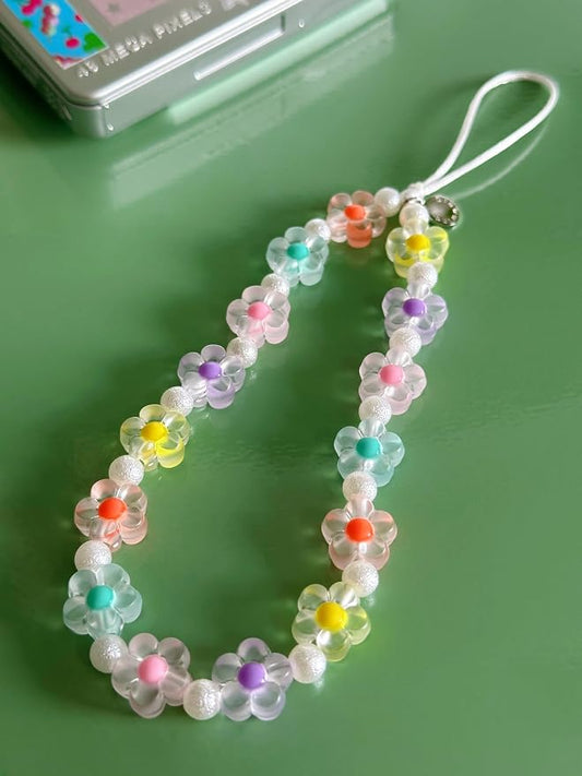 Drawwind Phone Charm Beaded Wristlet Strap Universal Cell Phone Lanyard Cute - Image 2