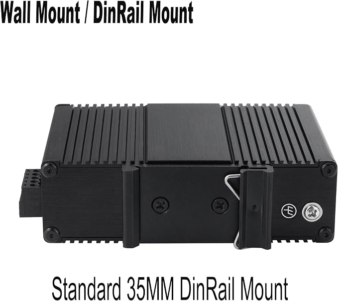 Industrial Mini Gigabit Ethernet Switch 3-Port RJ45 10/100/1000BASE-T+1-Port - Image 6