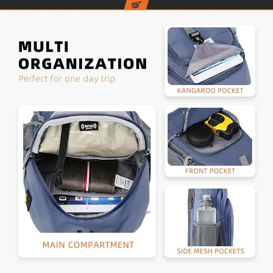 SKYSPER Sling Bag RFID Crossbody Sling Backpack Cross Body Shoulder Bag Travel - Image 2