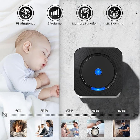 Wireless Doorbell Chime Video Doorbell Extender - Image 2