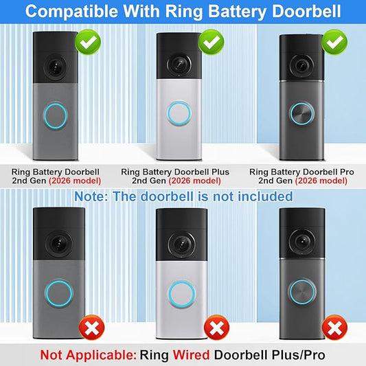 Anti-Theft Doorbell Mount Compatible - Image 2