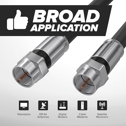 THE CIMPLE CO - RG6 Coaxial Cable 50 FT - RG6 Coax Cable - Image 8