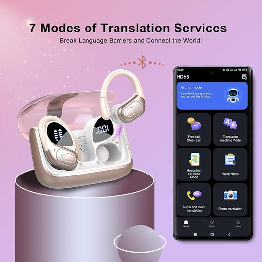 AI Translation Earbuds Real Time, 164 Language Translator Earbud 3-in-1 - Image 2