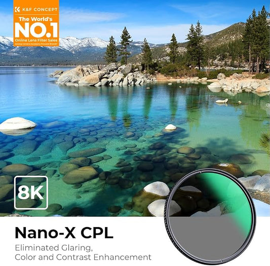 K&F Concept 82mm Circular Polarizers Filter Polarizing Filter 28 Multi-Layer - Image 2