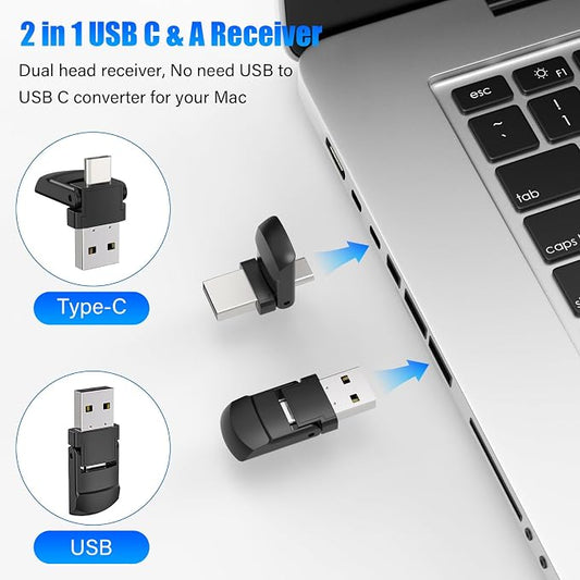 Presentation Clicker Wireless Presenter Remote Clicker, USB C PowerPoint Clicker - Image 2