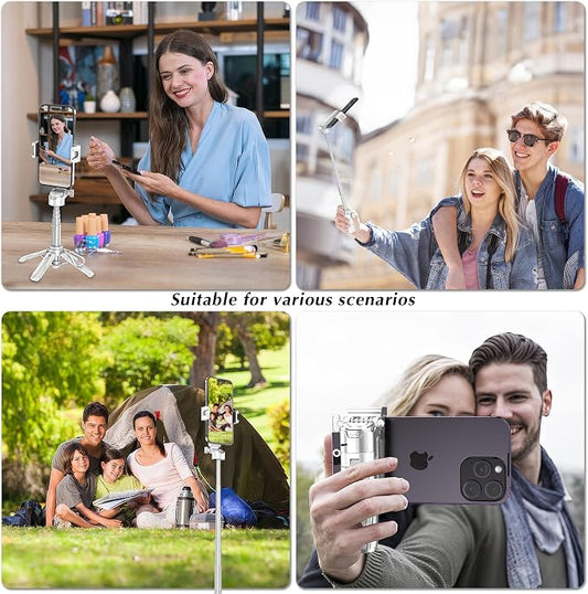Mini Selfie Stick Tripod, Extendable Grip Phone Tripod - Image 2