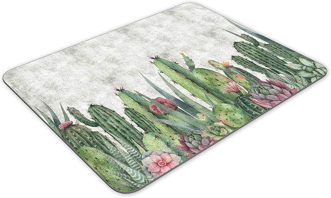 Succulent Cactus Gaming Mouse Pad, Rectangle Mouse Pad Size - Image 2