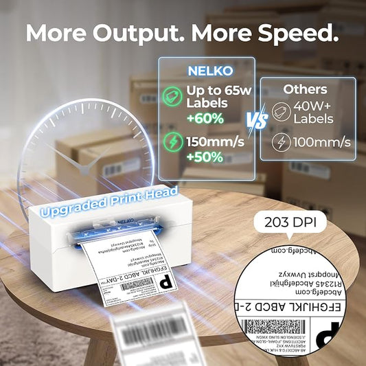 Nelko Bluetooth Thermal Shipping Label Printer, Wireless 4x6 Shipping Label - Image 2