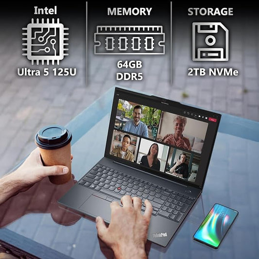Lenovo ThinkPad T16 Gen 3 Business Laptop 16” FHD+ Display, Intel Ultra 5-125U - Image 2