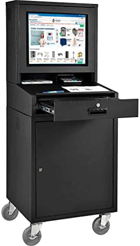 Global Industrial Mobile Security LCD Computer Cabinet Enclosure - Image 6
