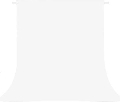 White Photography Backdrop for Photoshoot, Photo Backdrop Curtain by TERSUM
