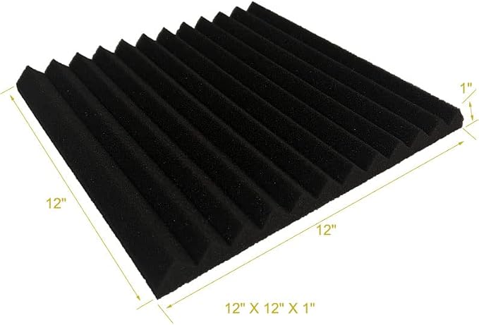 96 Pack Black/BLUE 12 "X 12 "X1" Acoustic Panels Studio Soundproofing Foam - Image 6