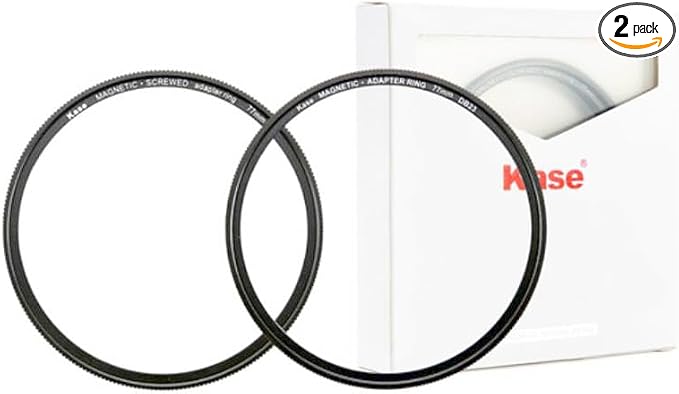 Kase Magnetic Adapter Set - 82mm Filter Magnetic Adapter and 82mm Lens Magnetic by KaseFilter