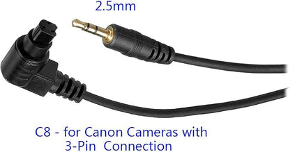 PHOLSY 2.5mm C8 Off-Camera Remote Cable Compatible - Image 2
