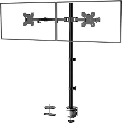 WALI Extra Tall Dual LCD Monitor Fully Adjustable Desk Mount Fits 2 Screens up by WALI