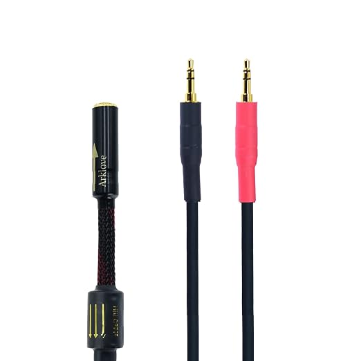 Arklove 7ft Shielded 1/8" aux Input 3.5mm Female to 2X 3.5 Output Splitter by Arklove
