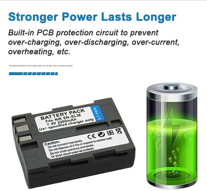 EN-EL3E Camera Battery Multifunctional Charger Set Compatible - Image 6