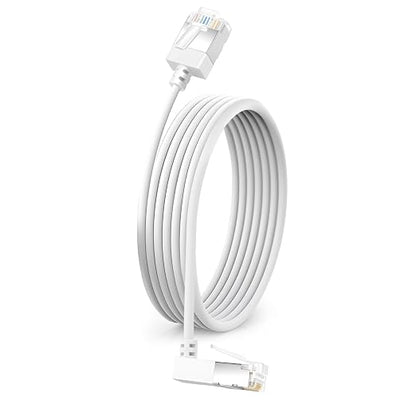 Flexible Cat 6 Ethernet Cable 270 °Upward Angle 10 Feet, Ultra Thin & Slim Rj45 by DUTEVOLNS
