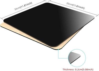 Photography Background Display Board, PULUZ 30cm/12 inch White & Black Acrylic - Image 2