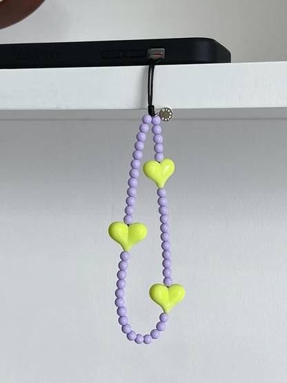 Drawwind Phone Charm Beaded Wristlet Strap Universal Cell Phone Lanyard Cute - Image 4