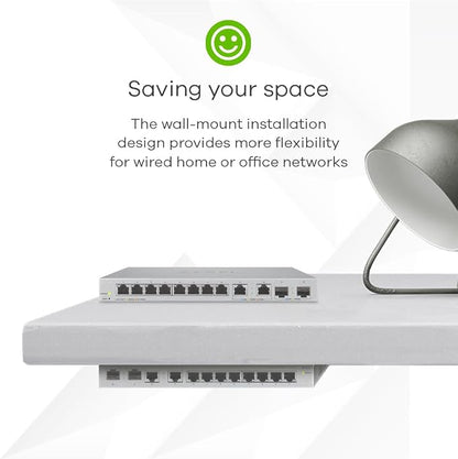 Zyxel 12 Port Network Switch | 2.5Gb Multi Gigabit Switch | Web Managed | 8x 1G - Image 6