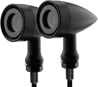 TSUNG Universal Motorcycle LED Turn Signals Lights Small Bullet Front Rear by TSUNGMOTO