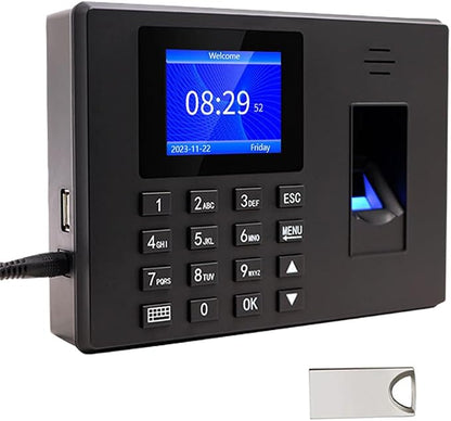MIKONIYA Time Clock, Attendance Machine ​with Fingerprint, Time Clocks by MIKONIYA