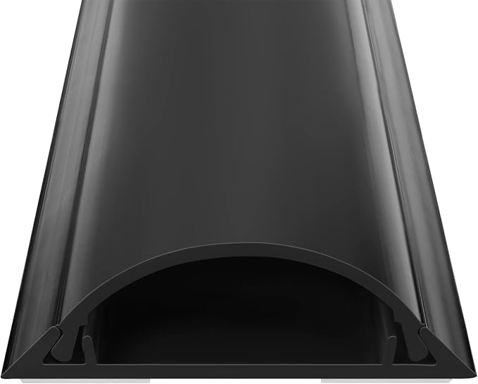 Cord Cover Floor 68in, Large Capacity Floor Cable Cover, Hard PVC Cord Hider by ZhiYo