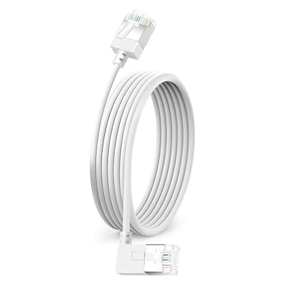 Flexible Cat 6 Ethernet Cable 90° Right Angled 3.3 Feet, Ultra Thin & Slim Rj45 by DUTEVOLNS
