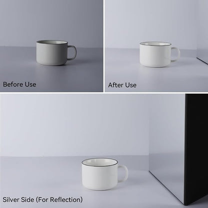 UTEBIT 3 in 1 Photography Reflector Cardboard, Product and Food Photo Shooting - Image 3