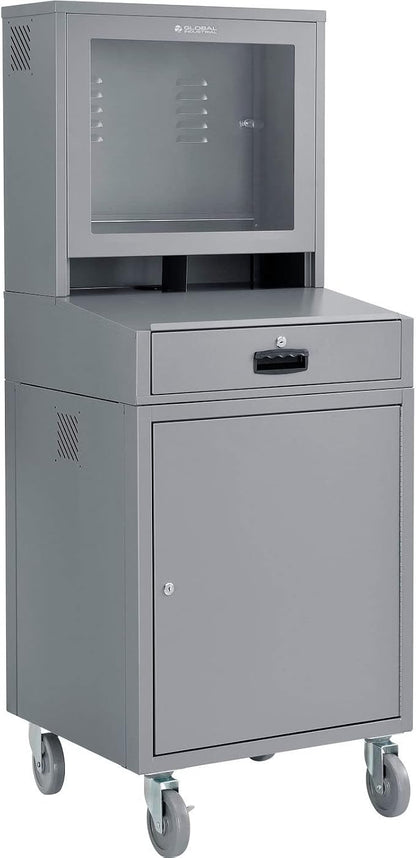 Global Industrial Mobile Security LCD Computer Cabinet Enclosure by GlobalIndustrial
