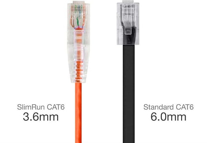 Monoprice Cat6 7ft Orange Component Level Patch Cable UTP 28AWG 550MHz Pure - Image 2