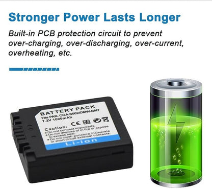 CGA-S002E/DWM-BM7 Camera Battery Multifunctional Charger Set Compatible - Image 4