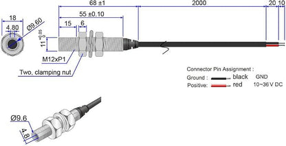 Blue Circular Dot Laser Module, 450 nm, Class 3R, Industrial Laser Projector - Image 3