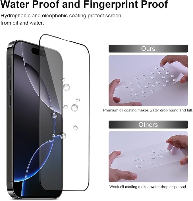 Full Edge Coverage 9H+ Glass 2 Pack+2 Camera lens cover - Image 5