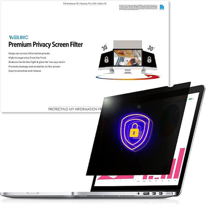 Welinc17 Inch - 16:10 Aspect Ratio - Laptop Privacy Screen Filter by WELINCOfficeProducts