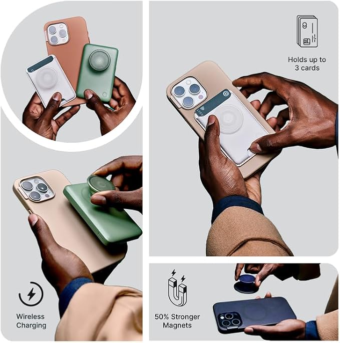 PopSockets iPhone 15 Case with Phone Grip and Slide Compatible with MagSafe - Image 6