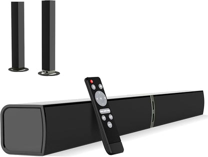 MZEIBO Sound Bar for Smart TV, 80W Bluetooth Soundbar 2 in 1 Detachable Design by MZEIBO