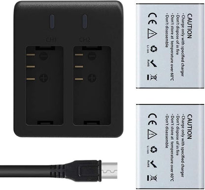 AKASO 1350mAh Rechargeable Action Camera Batteries by AKASO