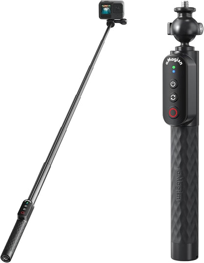 Remote Control Selfie Stick 100CM Stretchable Compatible by Aovee