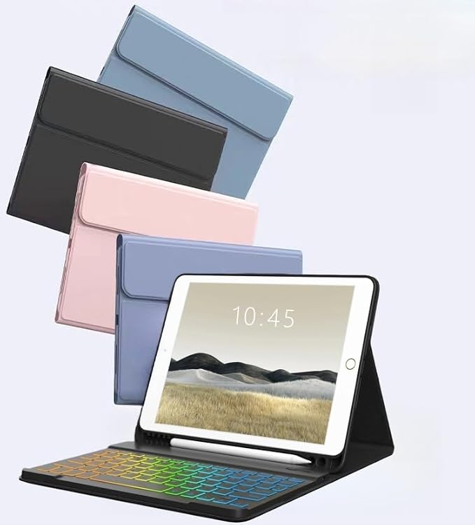 Keyboard Case for Galaxy Tab S10 Lite/ S10 FE/ S9 FE/S9/S8/S7, Slim Lightweight - Image 7