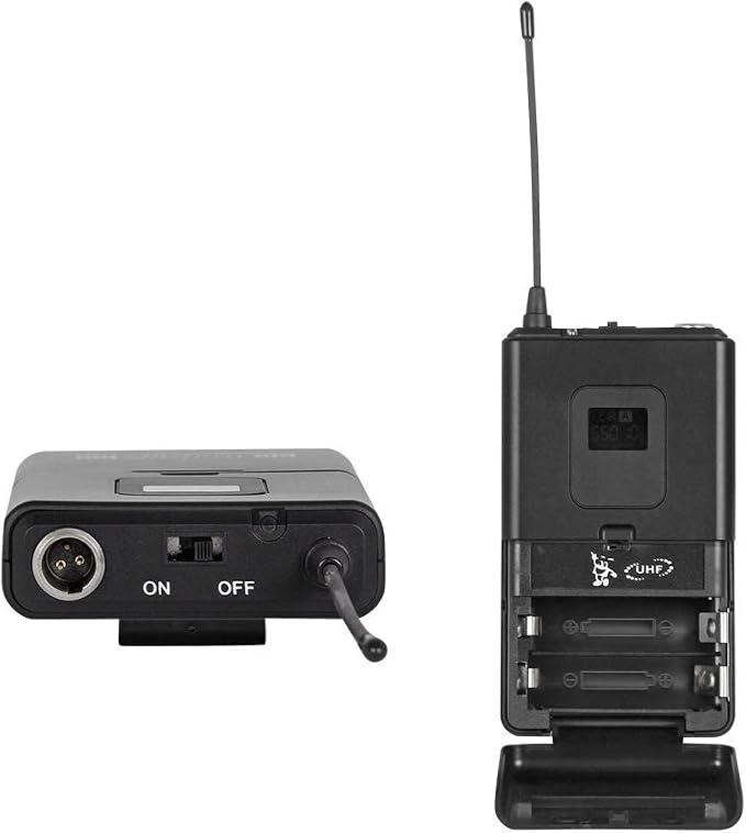 wenwen Wireless Microphone System Pro Audio 8 Channel UHF 8 Lavalier Bodypacks - Image 8