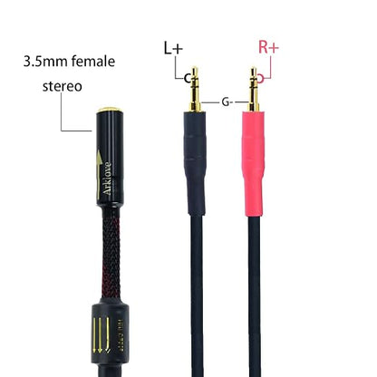 Arklove 7ft Shielded 1/8" aux Input 3.5mm Female to 2X 3.5 Output Splitter - Image 2